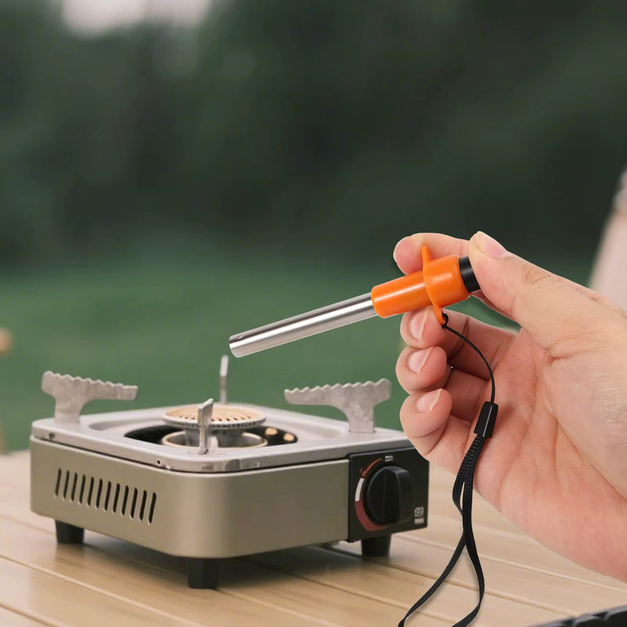 Pandatour Mini Elektrisches Feuerzeug aus Edelstahl mit Piezo-Zündung für Outdoor Camping und Haushalt - Bild 3