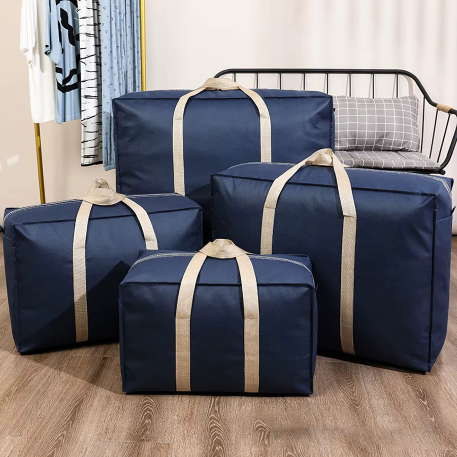 Staubdichte Aufbewahrungstasche in Schwarz für Kleidung und Decken, ideale Umzugstasche und Reisetasche mit großem Fassungsvermögen - Bild 2