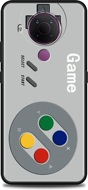 Nokia Handyhülle aus Softshell-Silikon mit Retro-Kamera-Design in Schwarz und Grau für verschiedene Modelle wie Nokia 7.2, G10, X10 und XR20 - Bild 1