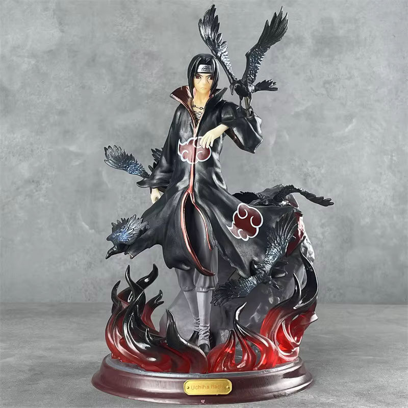 Bandai Anime Figur Uchiha Itachi aus Naruto, schwarze PVC Dekofigur für Kinder, Höhe: 27 cm - Bild 2