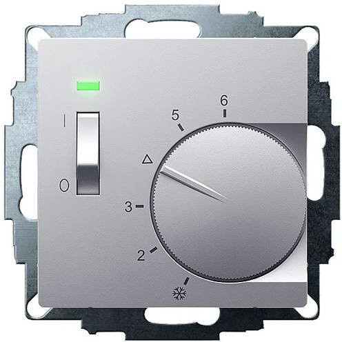 Eberle UTE 1012-Alu-55 Raumthermostat Unterputz in Silber aus Aluminium - Bild 1