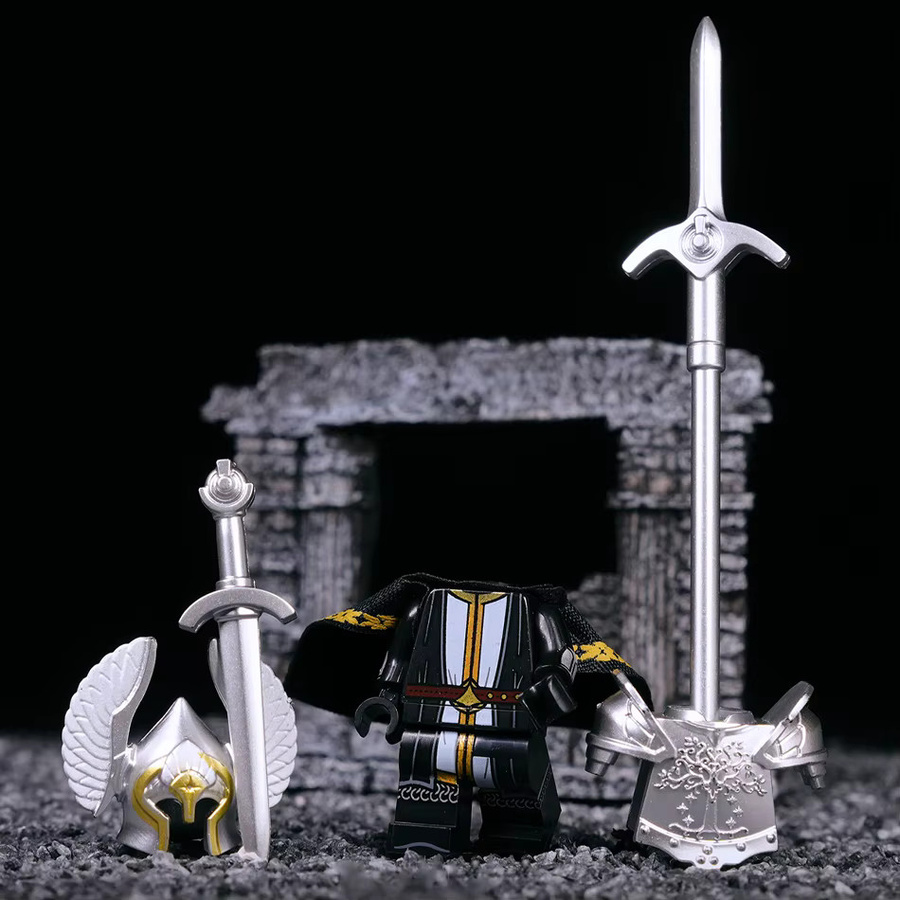 BXA Herr der Ringe Mittelerde Gondor Ritter mit Pferd, Actionfiguren - Bild 3