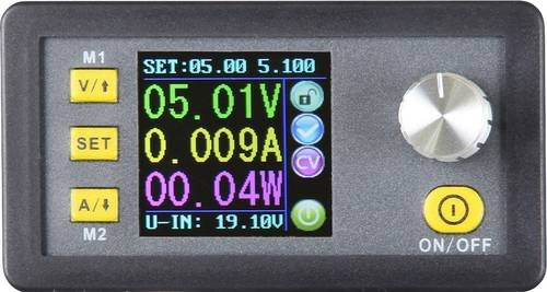 Joy-it JT-DPS5005 Labornetzgerät in Schwarz, programmierbar und fernsteuerbar, 0 - 50 V, 0 - 5 A, 250 W mit Schraubklemmen - Bild 1