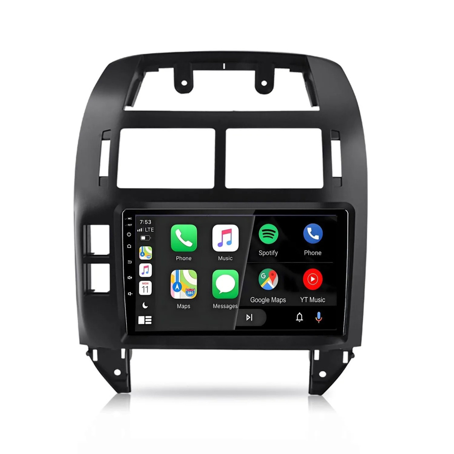 Junsun Autoradio für VW Volkswagen Polo 2001-2009 mit GPS, Bluetooth und Wi-Fi in Schwarz - Bild 2