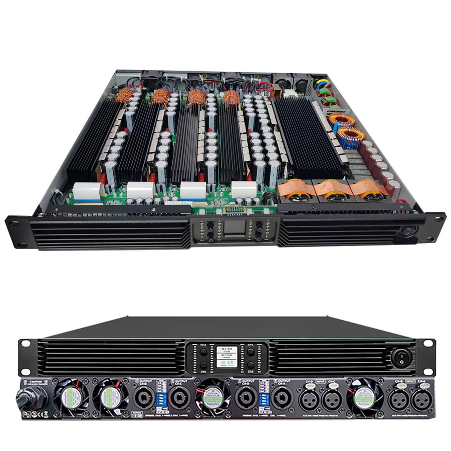 Shenndare 4-Kanal Audio-Leistungsverstärker Klasse D in Schwarz für Subwoofer und Line Array Lautsprecher mit 4x2800W - Bild 2