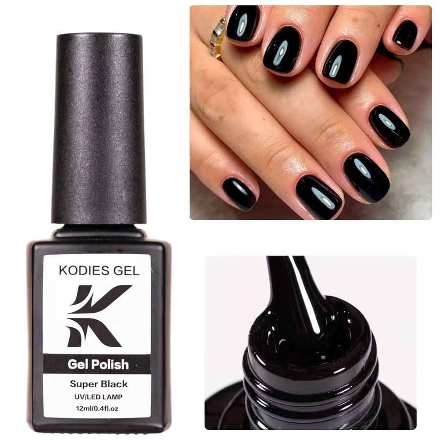 KODIES GEL Nagellack, Black, Glänzend - Bild 2