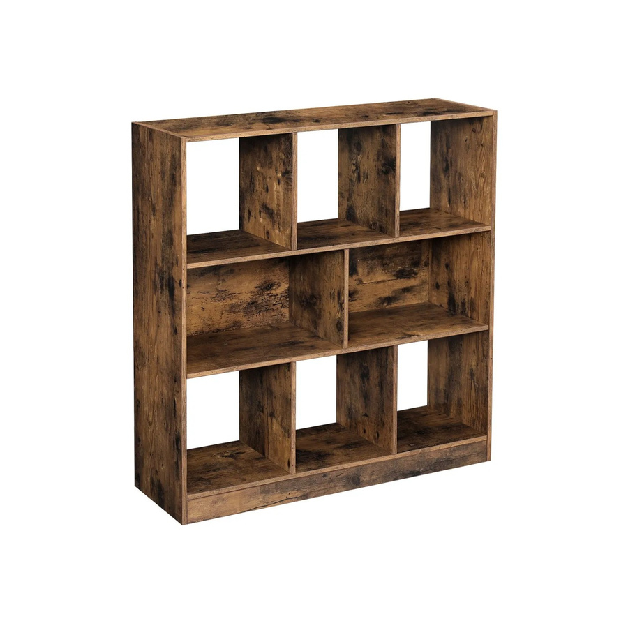Vasagle Bücherregal Cube in Vintagebraun, B/T/H: 97,5 x 30 x 100 cm - Bild 2