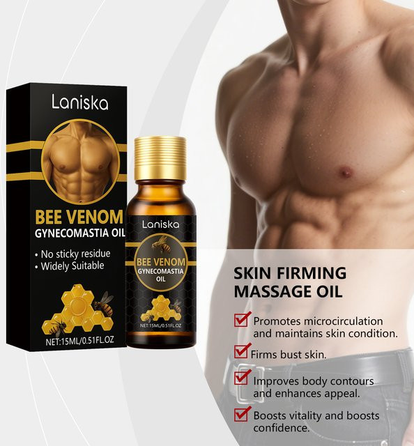 Bee Male Brustverkleinerungsöl für Herren, 15 ml - Bild 1
