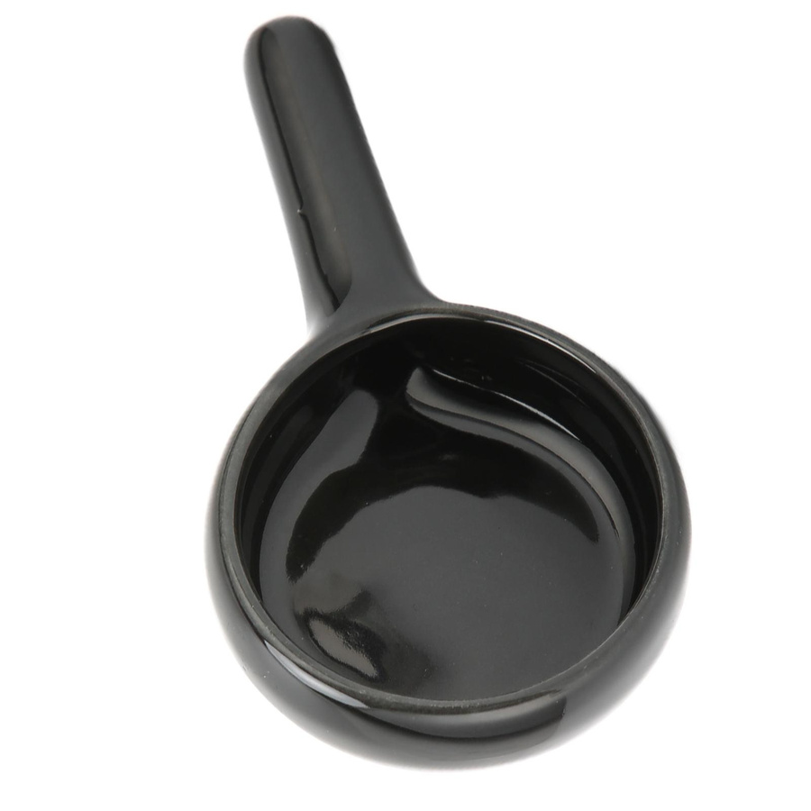 Teelichthalter in Löffelform aus Keramik von Tooarts, Schwarz - Bild 4