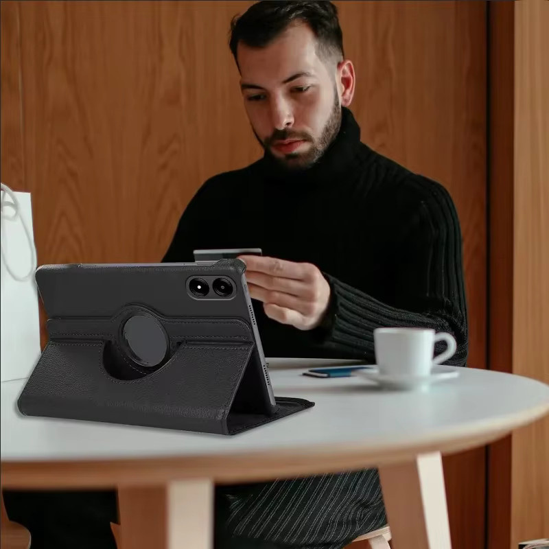 Xiaomi Schutzhülle mit 360 Grad Rotationsfunktion und Flip-Stand für Redmi Pad Pro 12,1 Zoll und POCO Pad 12,1 Zoll in Schwarz oder Blau - Bild 3