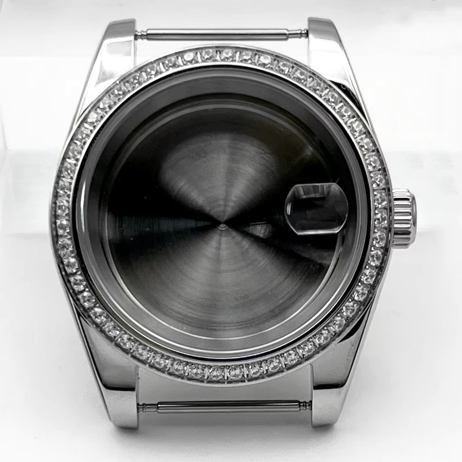 RICHUS Uhrengehäuse Edelstahl, Silber, Diamant, 36/39 mm - Bild 3