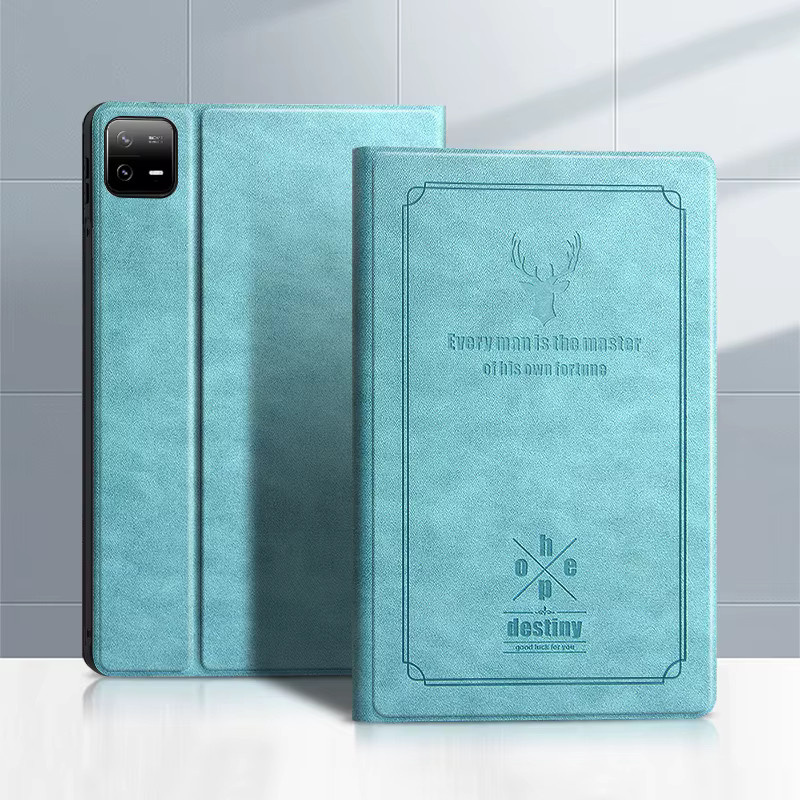 Schutzhülle aus PU-Leder für Xiaomi Pad 6 Pro 11 Zoll in Blau mit Standfunktion - Bild 4