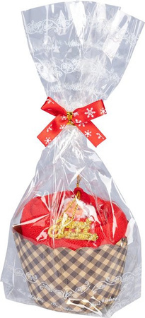 Viva Domo Gästehandtuch Weihnachtsmann in Rot Multicolour aus flauschigem Frottier