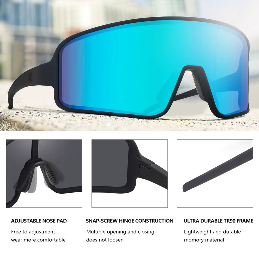 Maxjuli 8121 Sonnenbrille, Vollrand, Kunststoff, polarisiert, Unisex, schwarz - Bild 3