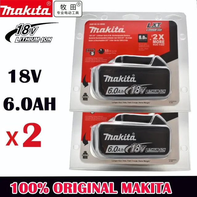 Makita 18V Akku in Schwarz für BL1830B BL1850B BL1850 BL1840 BL1860 BL1815 mit 6Ah - Bild 1