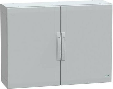 Schneider Electric Polyestergehäuse Bodenstehend PLA in Grau mit Volltüren, IP65, B/H/T: 75 x 100 x 32 cm - Bild 1
