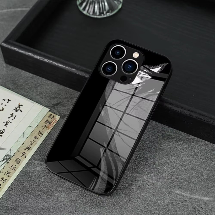 Anime Bleach Kurosaki Ichigo Glas-Handyhülle für iPhone und Galaxy in Schwarz - Bild 2