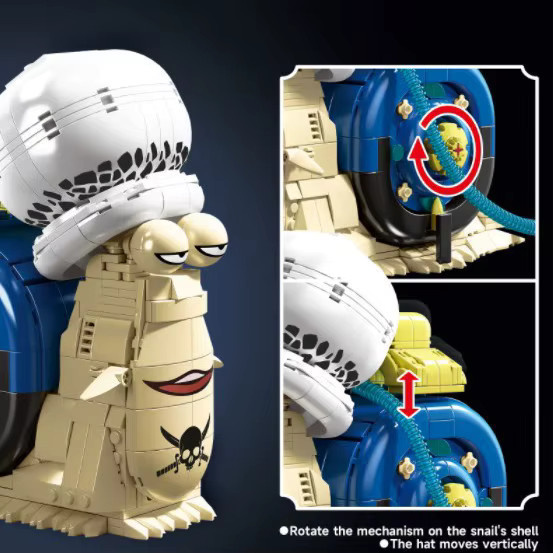 Bandai One Piece Schnecken-Insekten-Modell, Baustein-Set, ab 8 Jahren - Bild 3