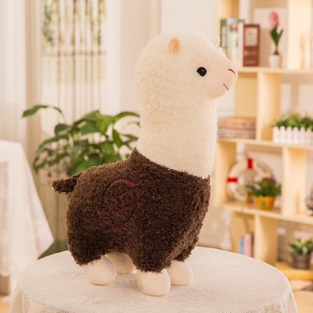 Yiran toy Alpaka Plüschtier, 80cm, Braun - Bild 1