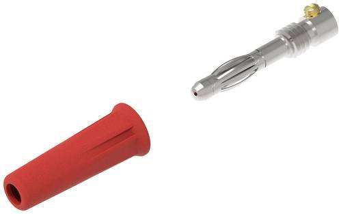 Electro PJP Büschelstecker 1060-C-CD1-R, gerade, Rot, Stift-Ø: 4mm - Bild 1