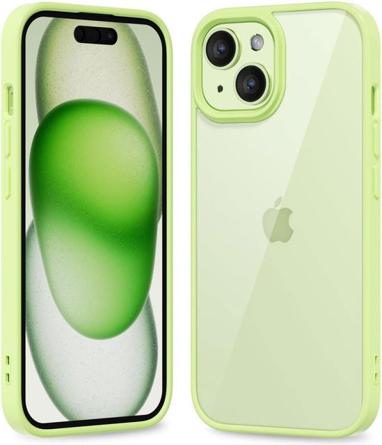 Transparente Stoßfeste Handyhülle mit weichen Kanten für Apple iPhone 11 bis iPhone 16 Pro Max in Grün - Bild 1