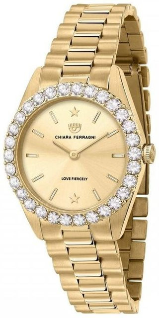 Chiara Ferragni Armbanduhr, Edelstahl, Gold, Quarz, 32 mm, Damen - Bild 1