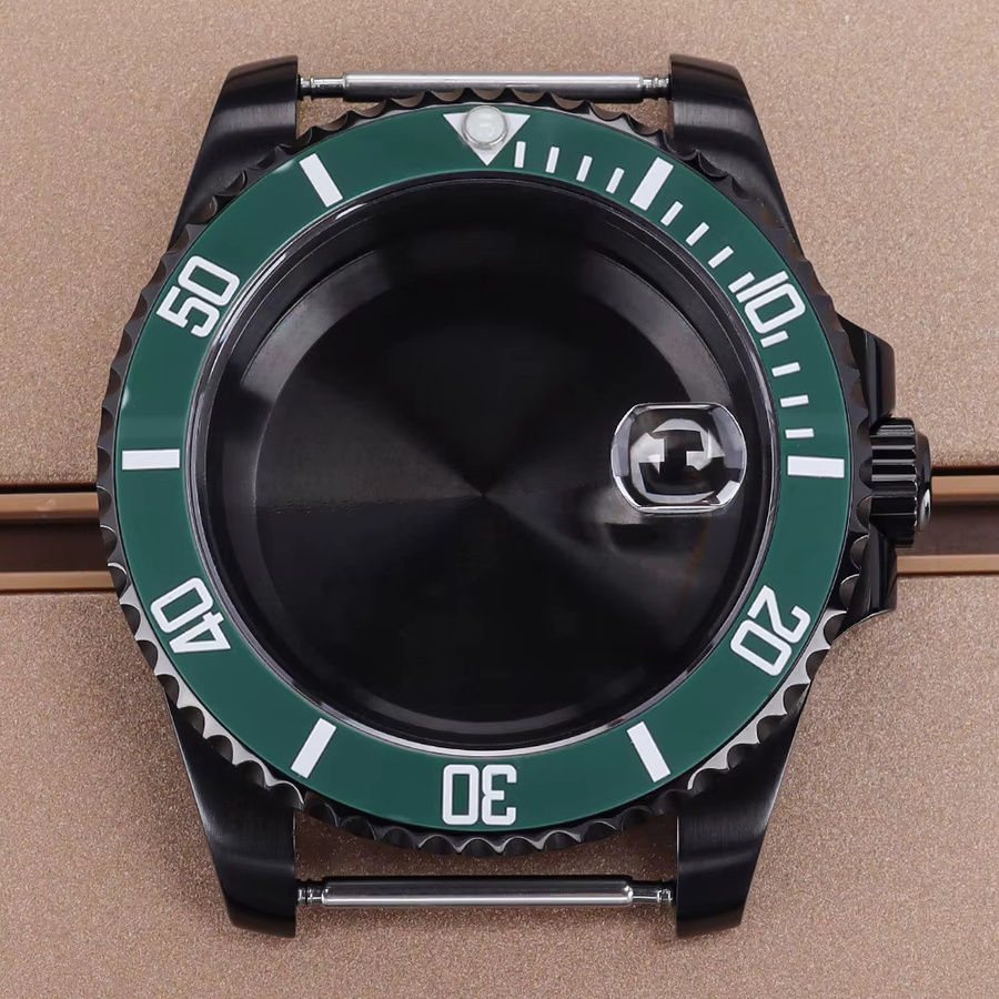 Taucheruhrengehäuse Schwarz, 40 mm, Herren, Saphirglas - Bild 1