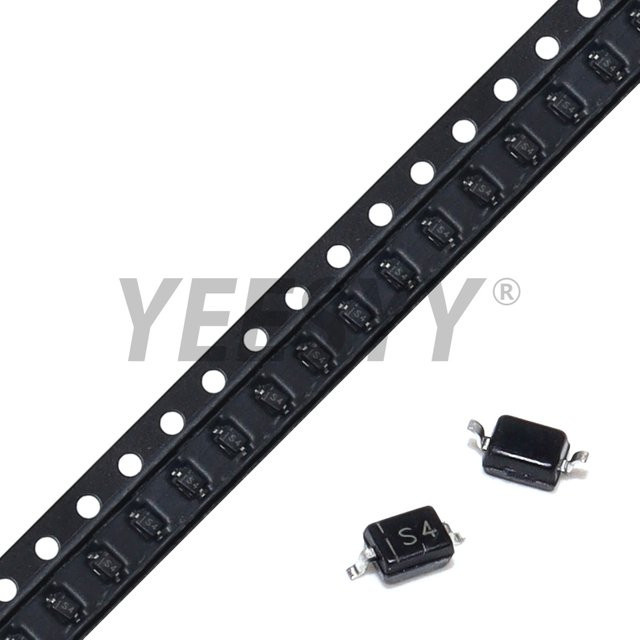 YEESYY 100 Stück 1N4148W SMD-Dioden im SOD-123 Gehäuse, Farbe: Schwarz - Bild 1
