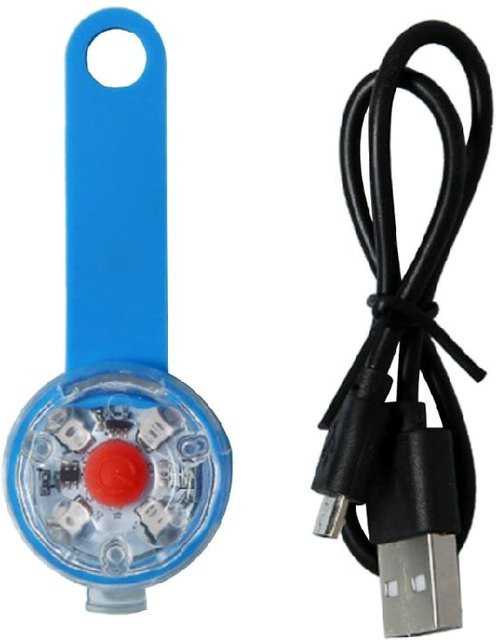 Cherish Eyes LED Hund Nachtlicht Blau, USB wiederaufladbares und wasserdichtes Hundehalsband Licht - Bild 1