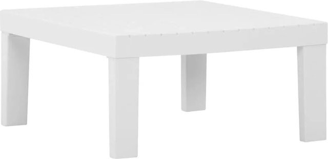 Furnicato Lounge-Gartentisch aus Kunststoff in Weiß, quadratisch, B/T/H: 65 x 65 x 33 cm - Bild 1