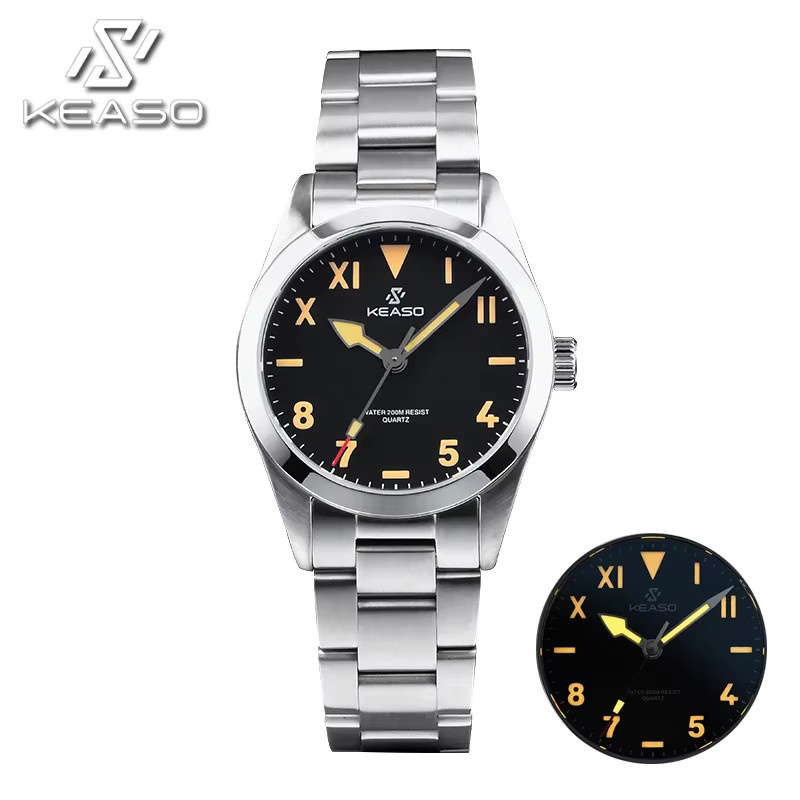 KEASO Taucheruhr, Quarz, Edelstahl, Saphirglas, 20 ATM, Herren - Bild 5