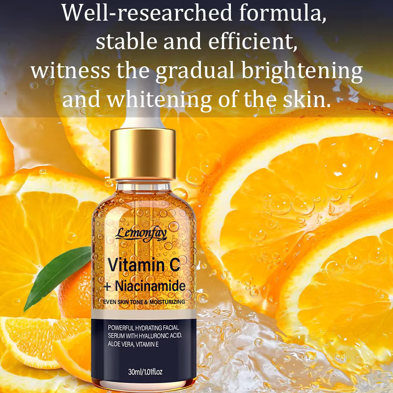 Lemonfay Gesichtsserum mit Vitamin C, Niacinamid, Hyaluronsäure & Aloe Vera - Bild 5