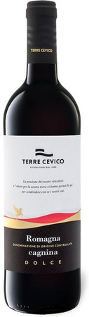 Terre Cevico Romagna Cagnina DOC Rotwein süß 2024 0,75 l