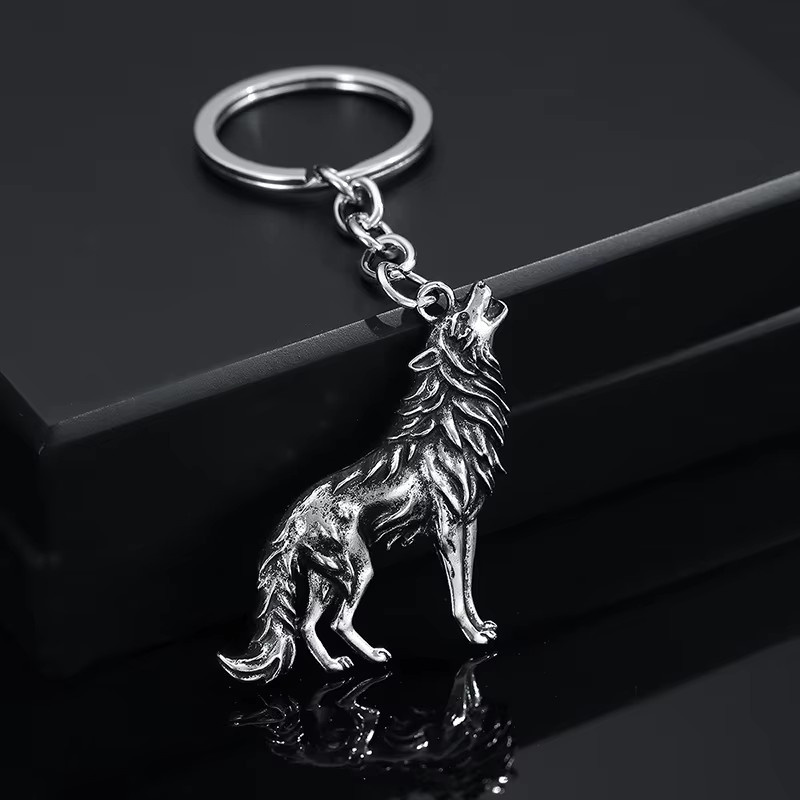 Schlüsselanhänger Vintage Wolf-König, Anhänger - Bild 2