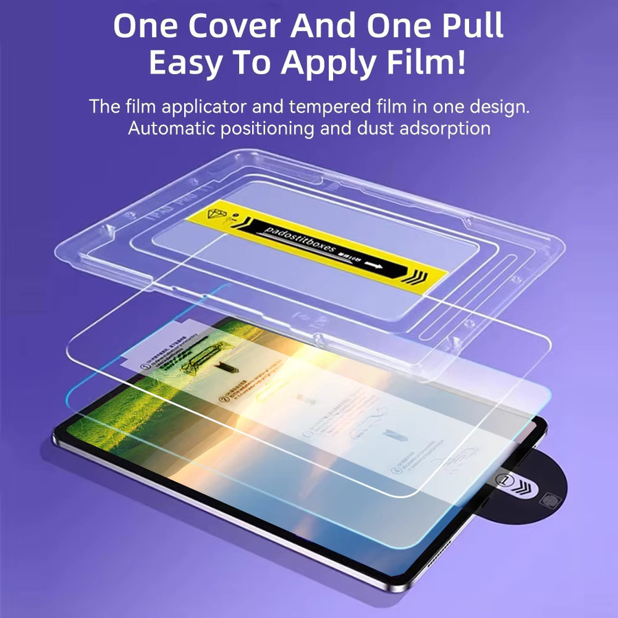 Samsung Panzerglas Schutzfolie für Galaxy Tab S7 S8 S9 S10 S11 S9 FE S10 FE+ transparent - Bild 3