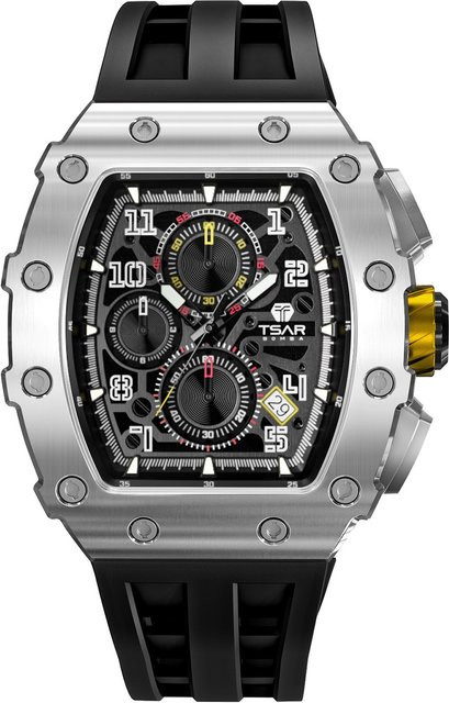 Tsar Bomba Chronograph, Quarz, Edelstahl, 44 mm, Silikon, Herren - Bild 1