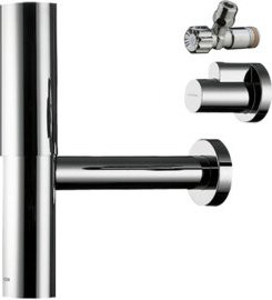 Hansgrohe Designsiphon-Set Flowstar G 1 1/4 in Brushed Nickel/Silber - Bild 1