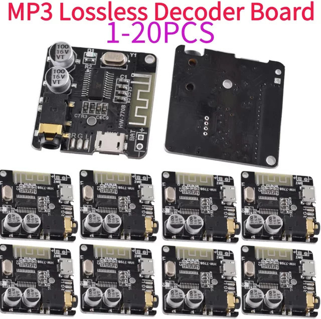 Alloet VHM314 Bluetooth 5.0 und WiFi Audio Empfänger Modul mit MP3 Decoder und Aux-Eingang, Schwarz - Bild 1