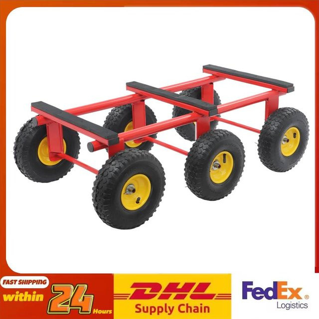 CNCEST Hochleistungs-Dolly Transportwagen in Rot mit 1200 Pfund Tragfähigkeit und All-Terrain-Eigenschaften - Bild 1