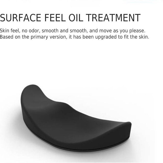 Ergonomische Silikon-Handgelenkstütze GoolRC als Handgelenkauflage für Mauspads in Schwarz - Bild 1