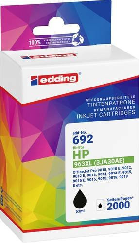 Edding Druckerpatrone kompatibel mit HP 963XL in Schwarz - Bild 1