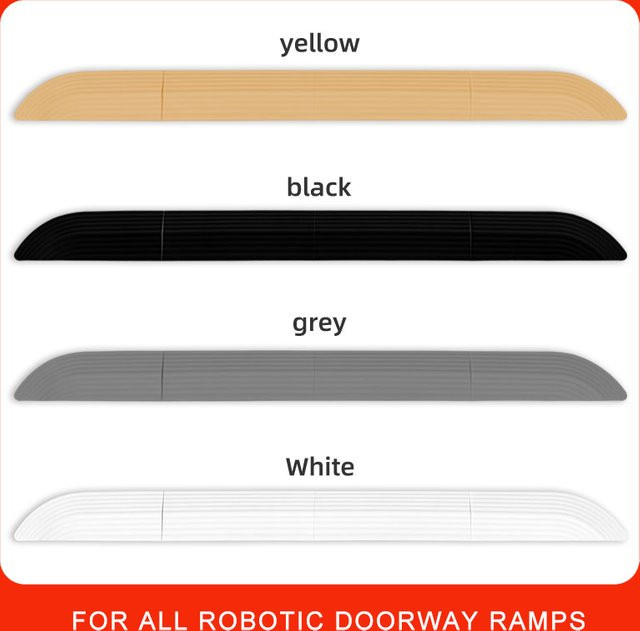 Roboterstaubsauger Türrampen für Roborock, Xiaomi und Dreame in Grau, B/T/H: 68,6 x 1,6 x 1,6 cm - Bild 1