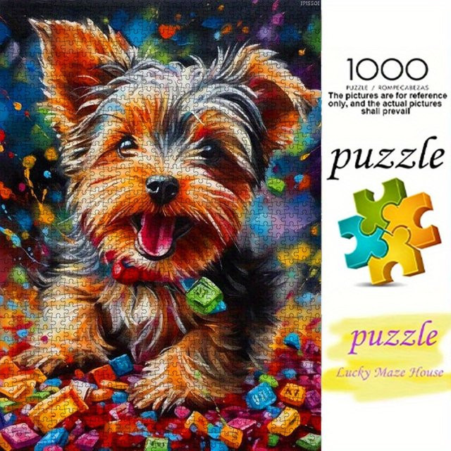 AZNM Papierpuzzle Yorkshire-Terrier, 1.000 Teile - Bild 1