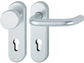 Hoppe FS-Garnitur Paris FS-58/353KH/138 Türgarnitur aus Aluminium in Silber für TS 45-65mm PZ DIN L/R - Bild 1