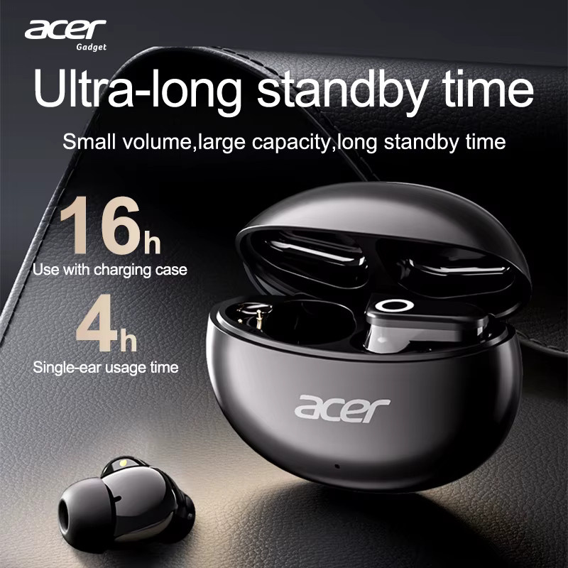 Acer Ohr627 Kabellose In-Ear Bluetooth-Kopfhörer mit HiFi-Klangqualität und Anrufgeräuschunterdrückung, Typ-C-Ladefunktion, Schwarz oder Weiß - Bild 2