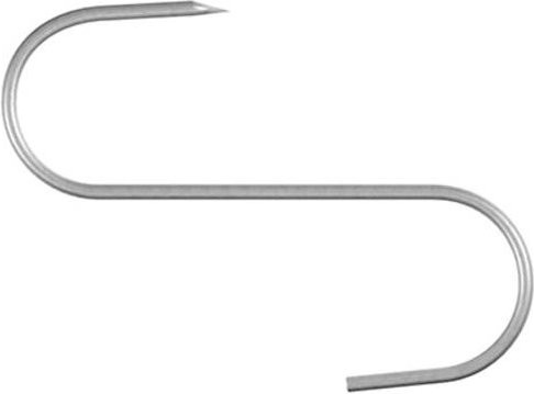 Dörner+Helmer Fleischhaken aus Edelstahl A2 in Silber, 6er Set, Länge: 12 cm - Bild 1