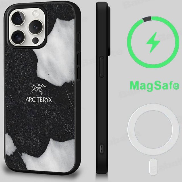 Mart10-2 A-Arc T-Teryx MagSafe Magnetische Handyhülle für iPhone 16 15 14 13 12 11 Pro Max Plus in Schwarz - Bild 1