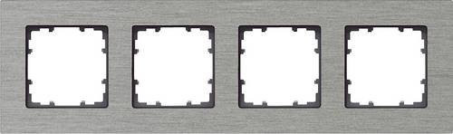 Siemens Schalterprogramm Delta Natur 4fach Rahmen in Silber und Grau 5TG11240 - Bild 1