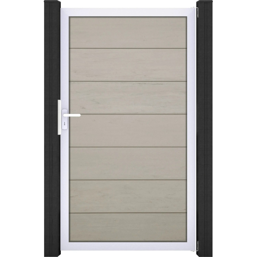 GroJa Solid Grande Sondermaß Tor Single Gate in Bi-Color (Grau/Mehrfarbig) - Bild 2