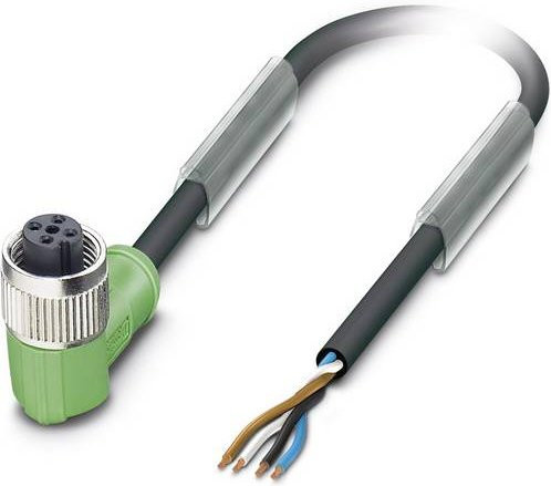 Phoenix Contact Sensor-Aktor-Kabel M12 SAC-4P-5,0-PVC/M12FR, 4-polig, 5 m, Schwarz - Bild 1
